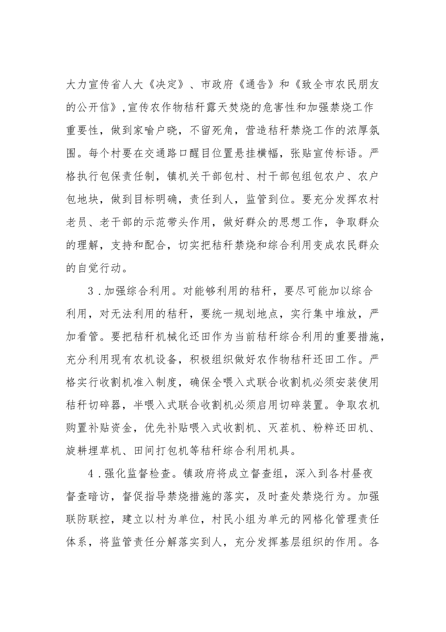 XX镇秋季秸秆禁烧工作实施方案.docx_第2页