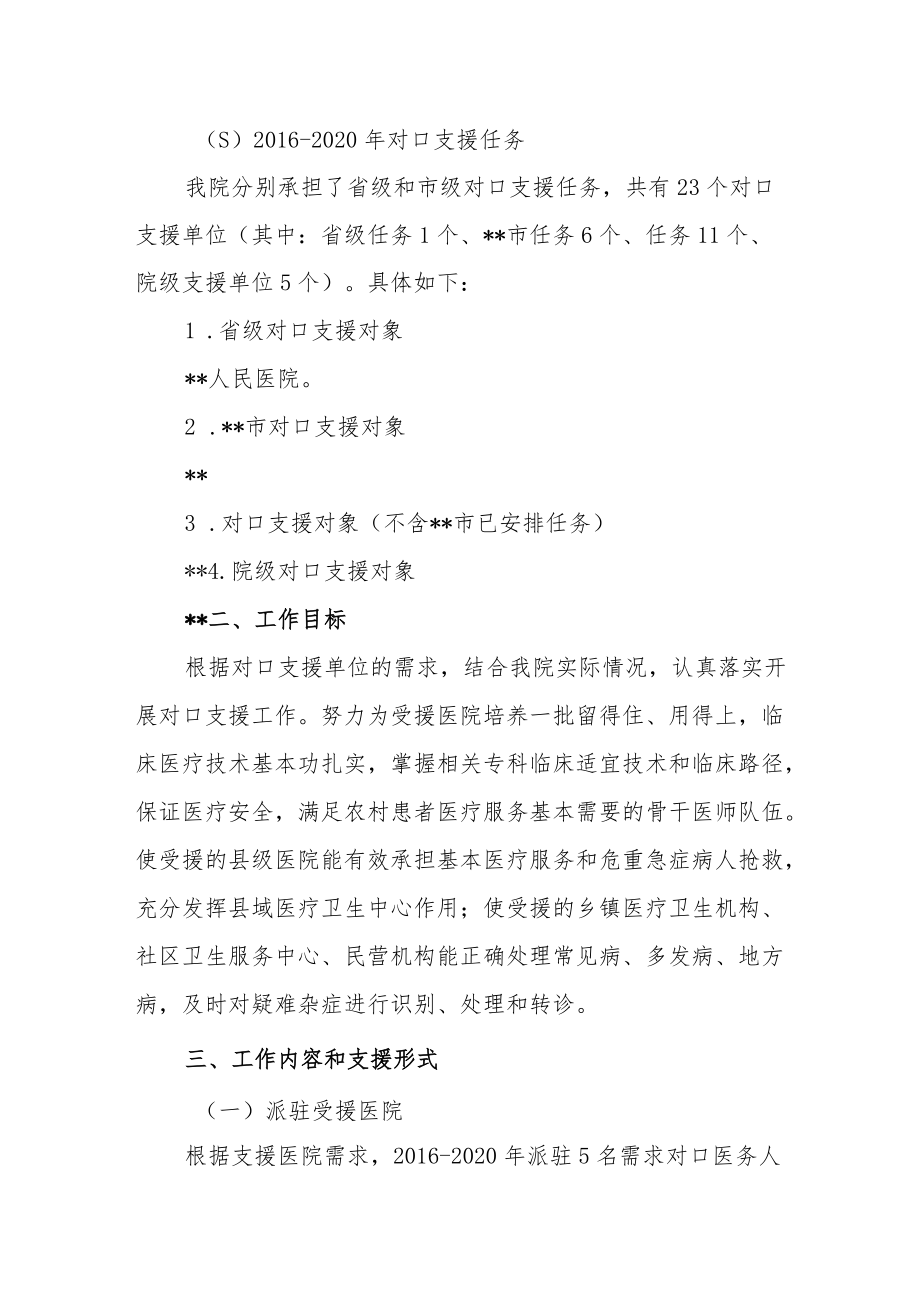 人民医院对口支援工作实施方案（2016-2020年）.docx_第2页