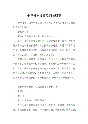 中学机构设置及岗位职责.docx