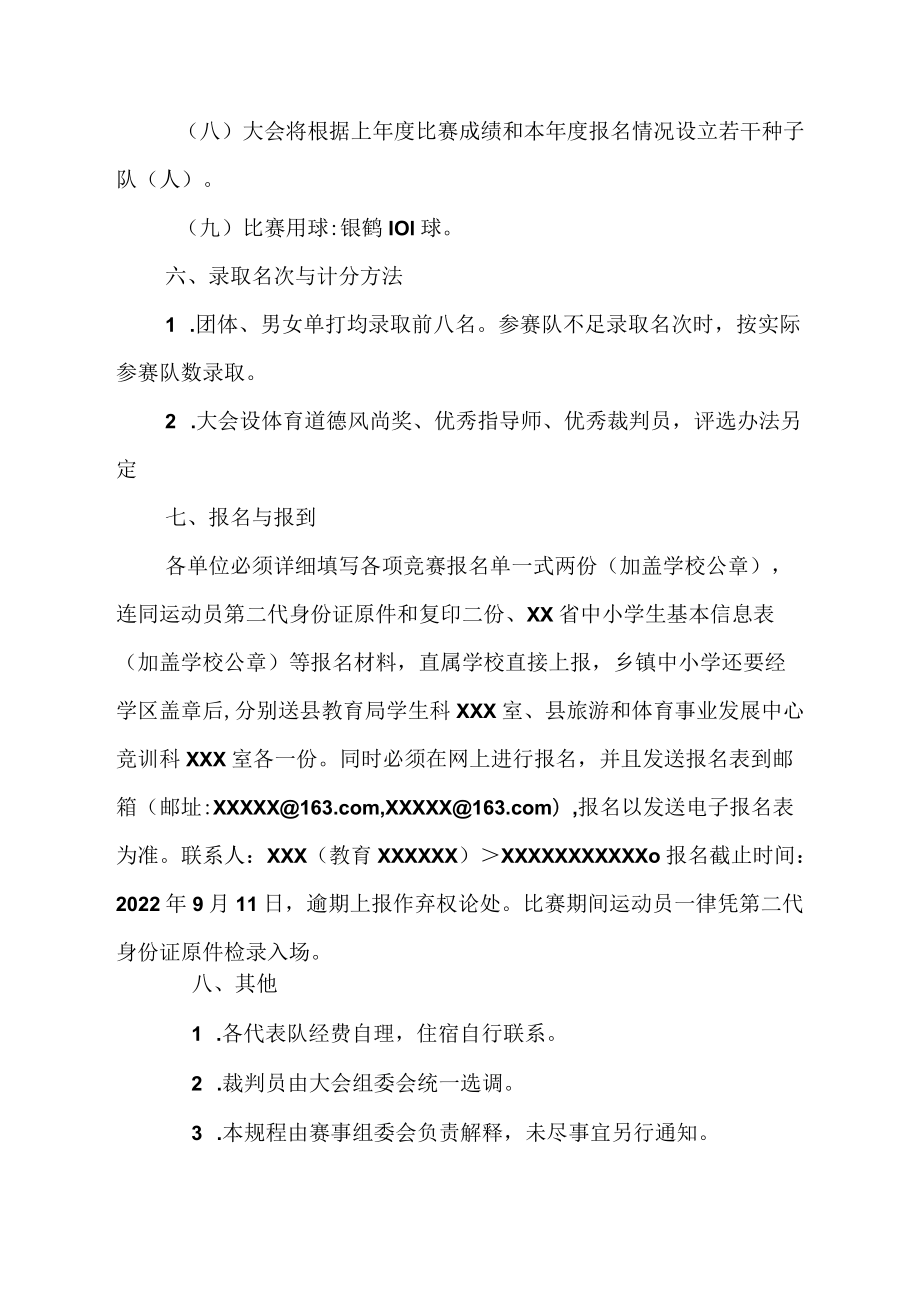 2022年XX县中小学生羽毛球比赛规程.docx_第3页