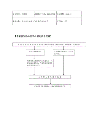 2022年9月《患者发生静脉空气栓塞的应急流程》.docx