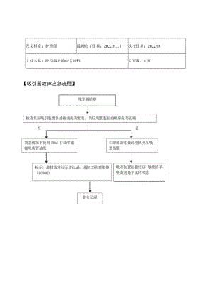 2022年9月《吸引器故障应急流程》.docx