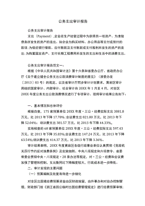 公务支出审计报告.docx