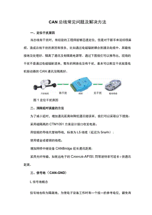 CAN总线常见问题及解决方法.docx