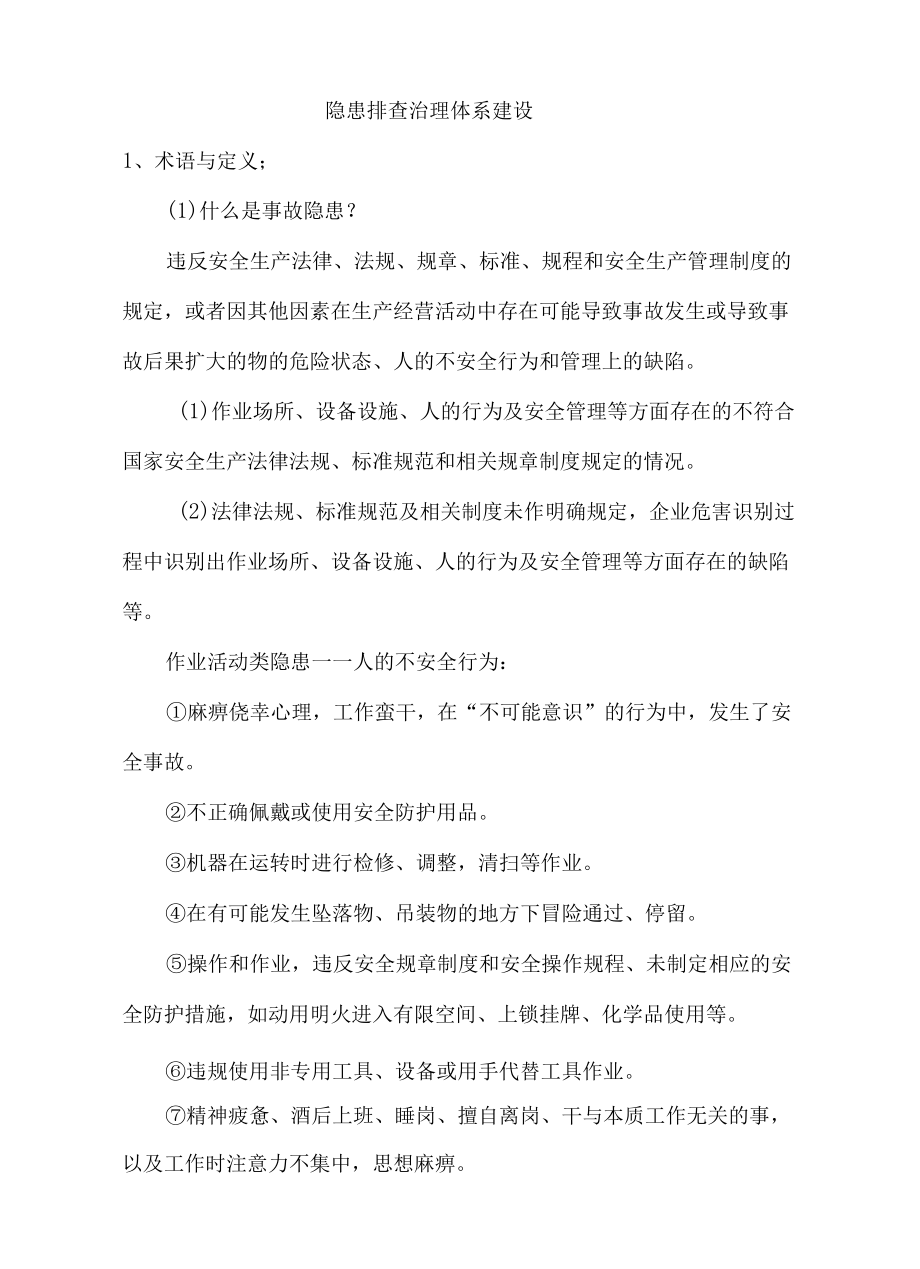 隐患排查治理体系建设.docx_第1页