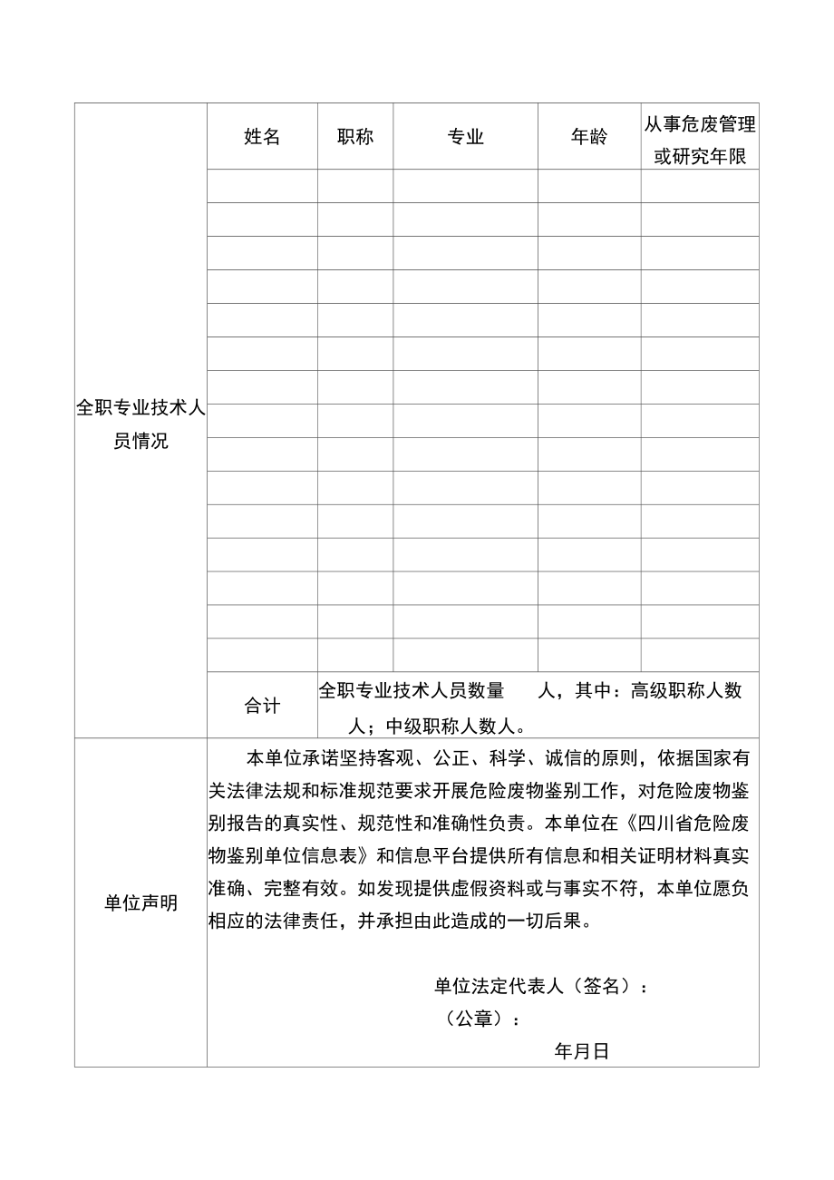 四川省危险废物鉴别单位信息表.docx_第2页