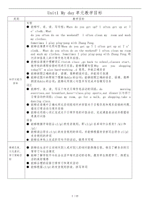 新版PEP五级英语下册Unit1-My-day.doc