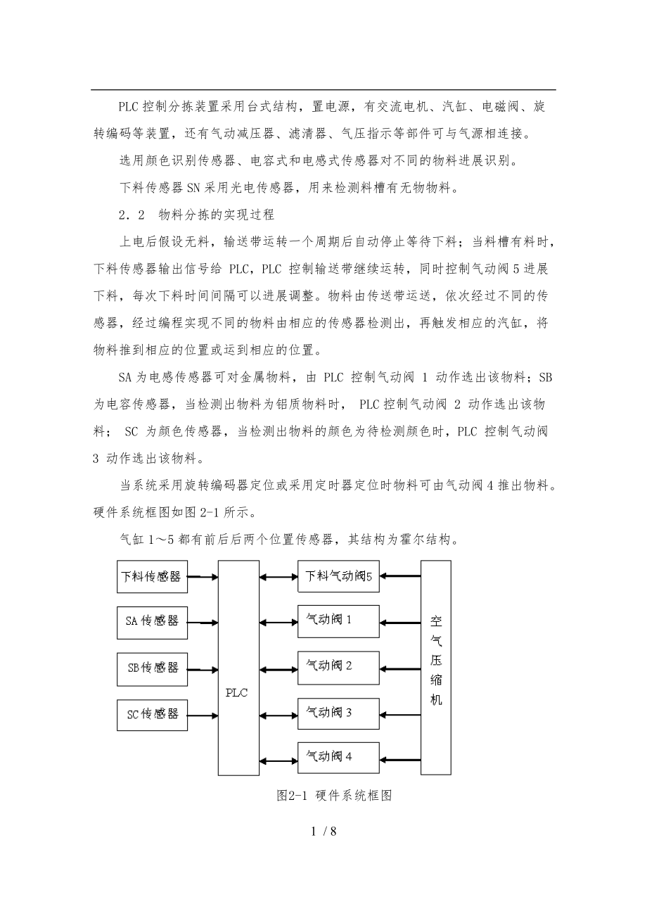 12自动化PLC物料分拣系统课程设计报告.doc_第3页