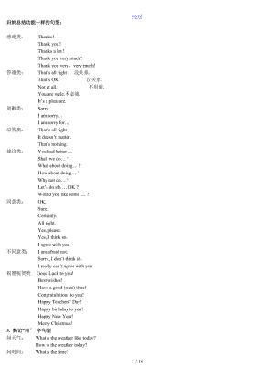 中学考试英语补全对话常用句型全归纳_并附真题及问题详解.doc