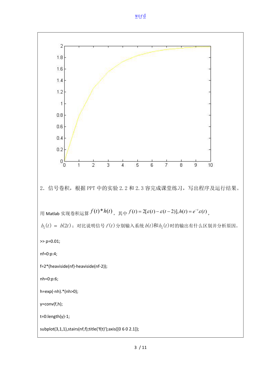 连续系统的时域频域分析报告.doc_第3页