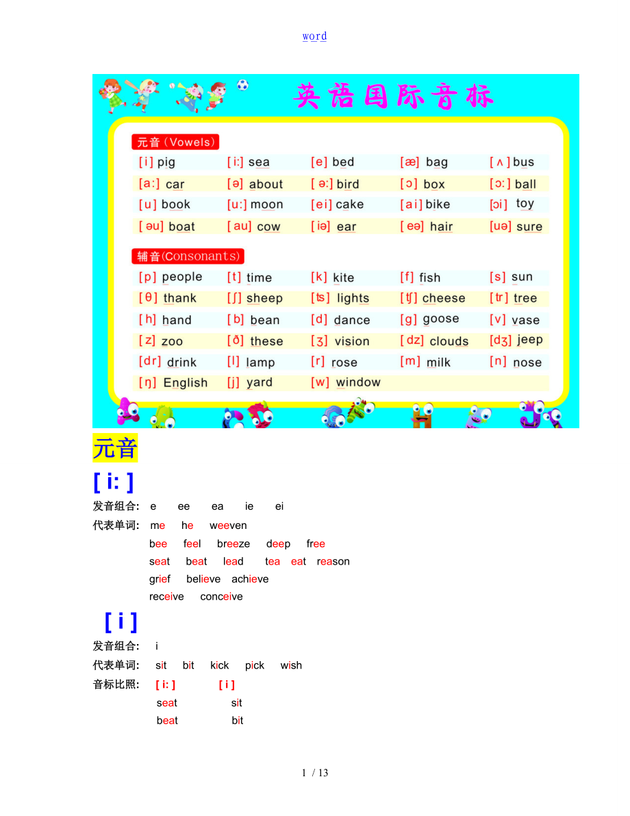 超级简单实用地音标认读.doc_第1页