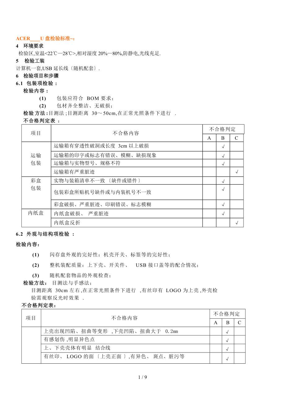 产品外观检验汇总请参考-.doc_第1页