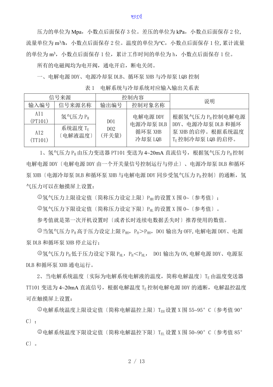 电解水制氢实用工艺描述.doc_第2页