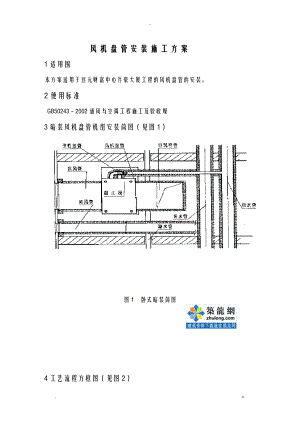 风机盘管机组安装施工组织设计及对策.doc