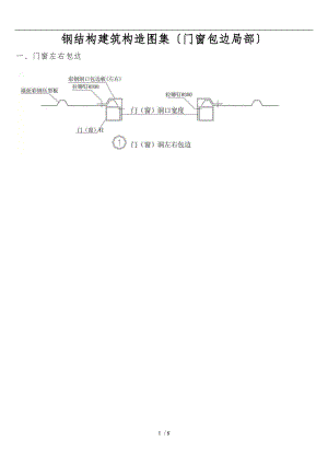 钢筋结构建筑构造图集门窗包边部分.doc