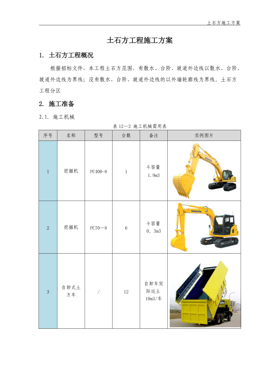 房建基础土石方工程方案.doc_第1页