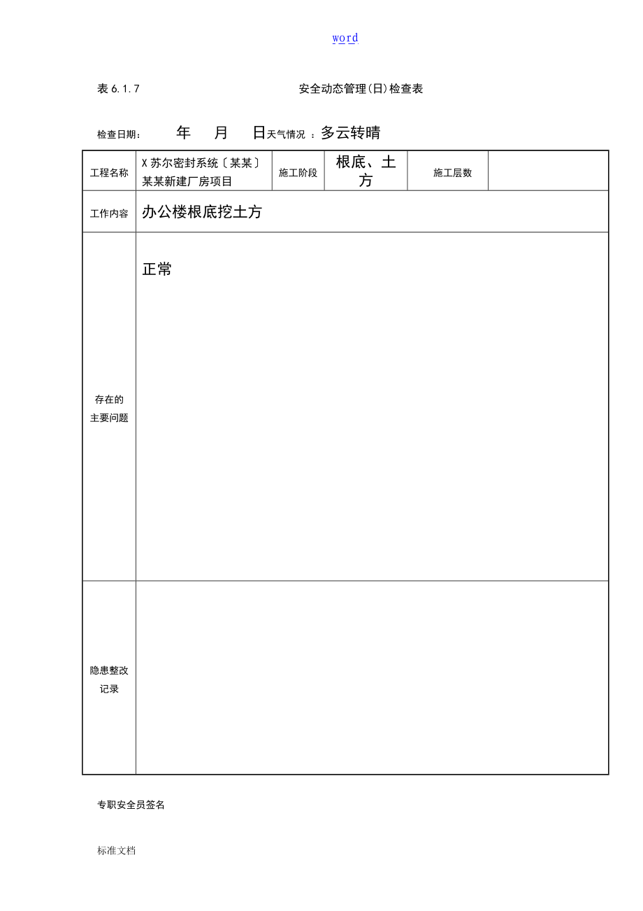 安全系统动态管理系统日检查表85848.doc_第2页