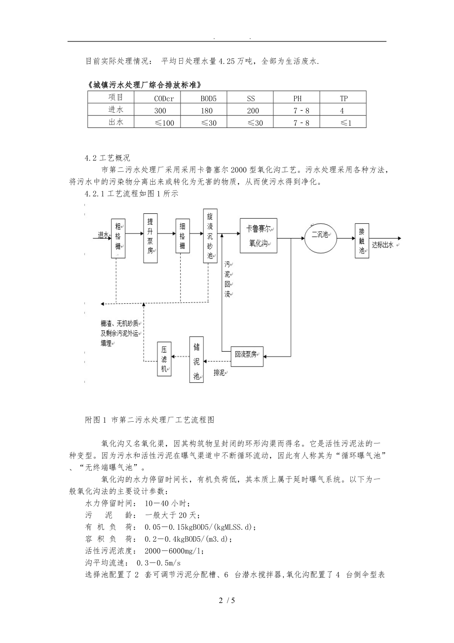 污水处理厂毕业实习报告范本.doc_第2页