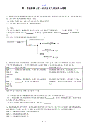 氢氧化钠变质的问题.doc