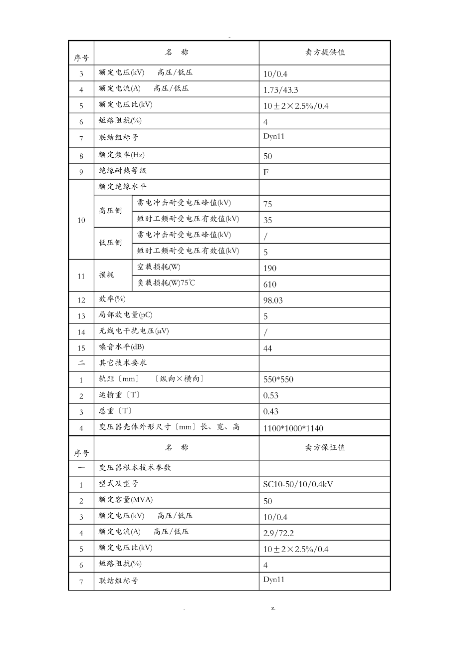 10KV干式变压器全参数表.doc_第2页