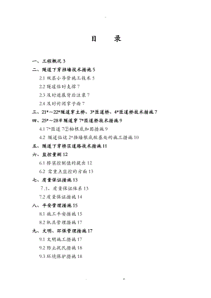 隧道穿南沙窝桥措施报公联.doc