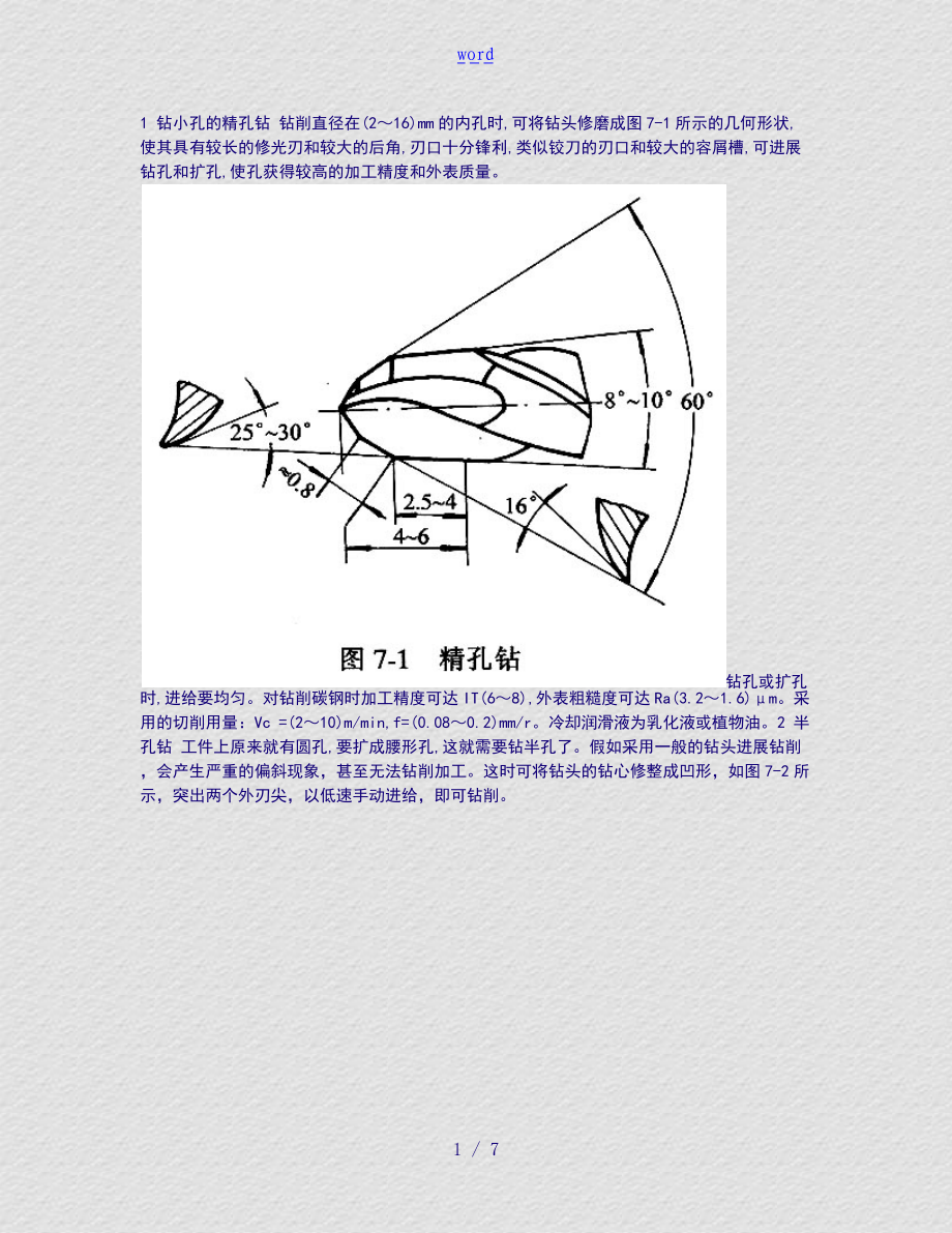 钻削加工钻头地磨制方法.docx_第1页