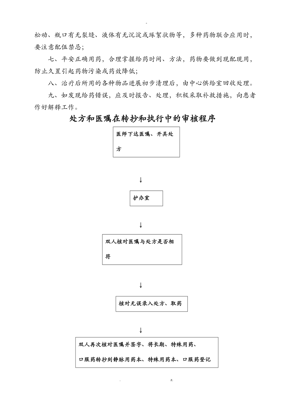 处方医嘱用药执行制度处方和医嘱在转抄和执行中的审核程序.doc_第2页