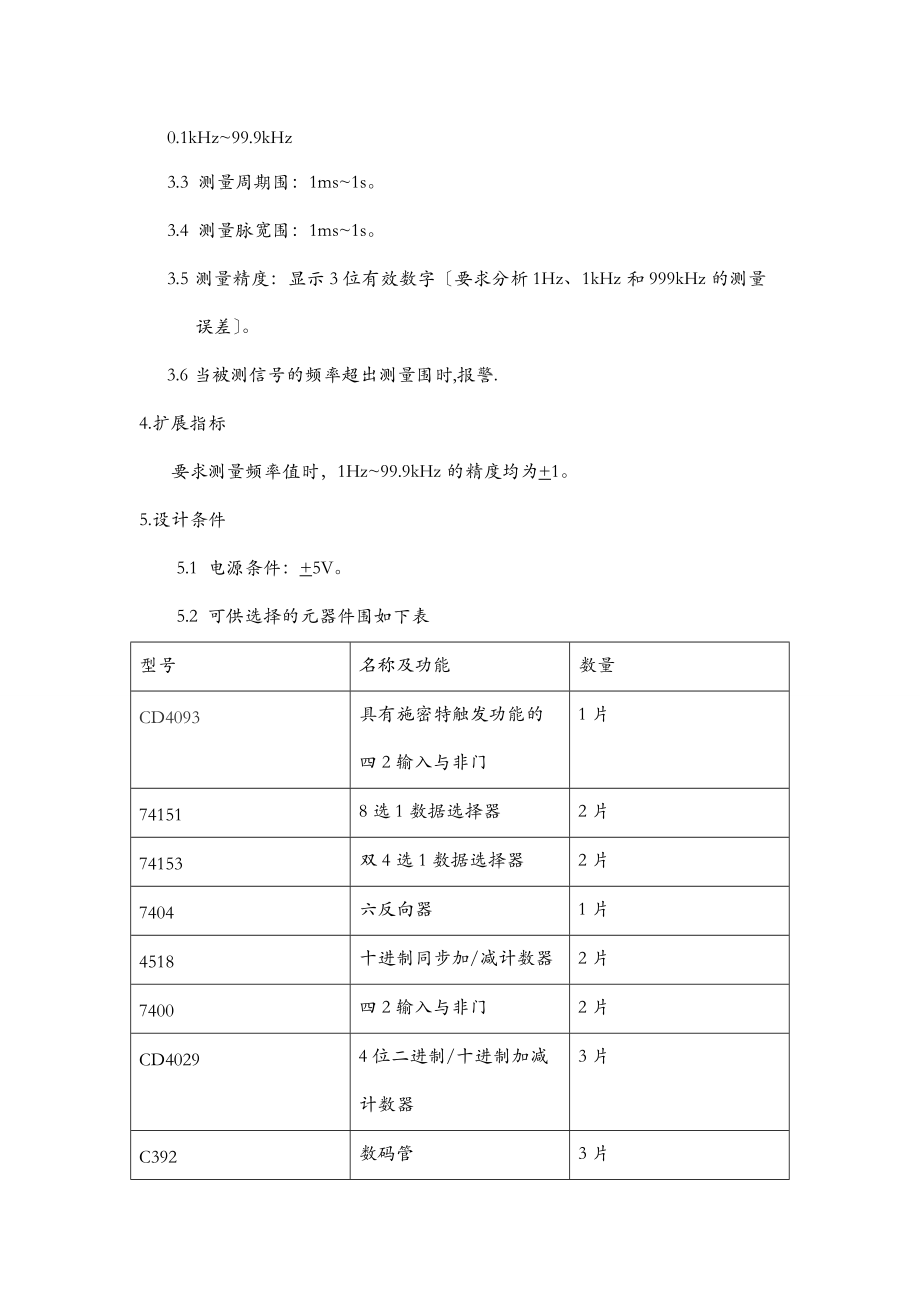 南京邮电大学课程设计报告报告-简易数字频率计步骤详细.doc_第3页