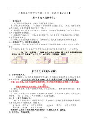 五级下册数学知识点汇总.doc