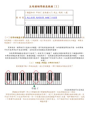 钢琴基础教程五线谱.doc