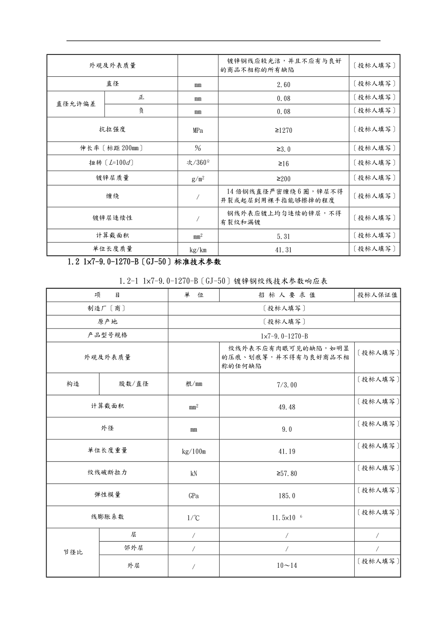 镀锌钢绞线技术参数表.doc_第3页