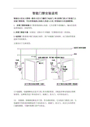 智能门禁安装施工组织设计手册.docx