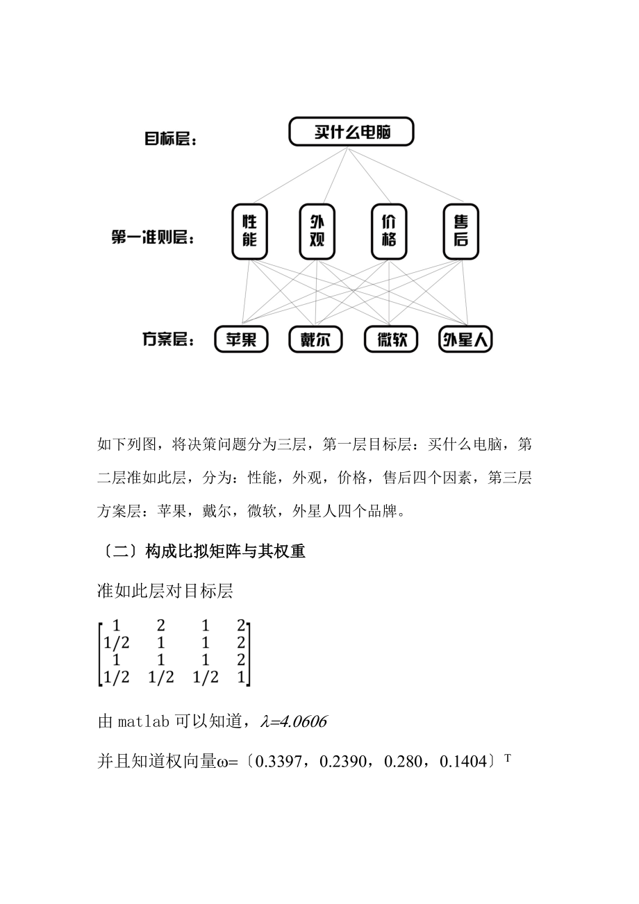 层次分析报告购买电脑.doc_第2页