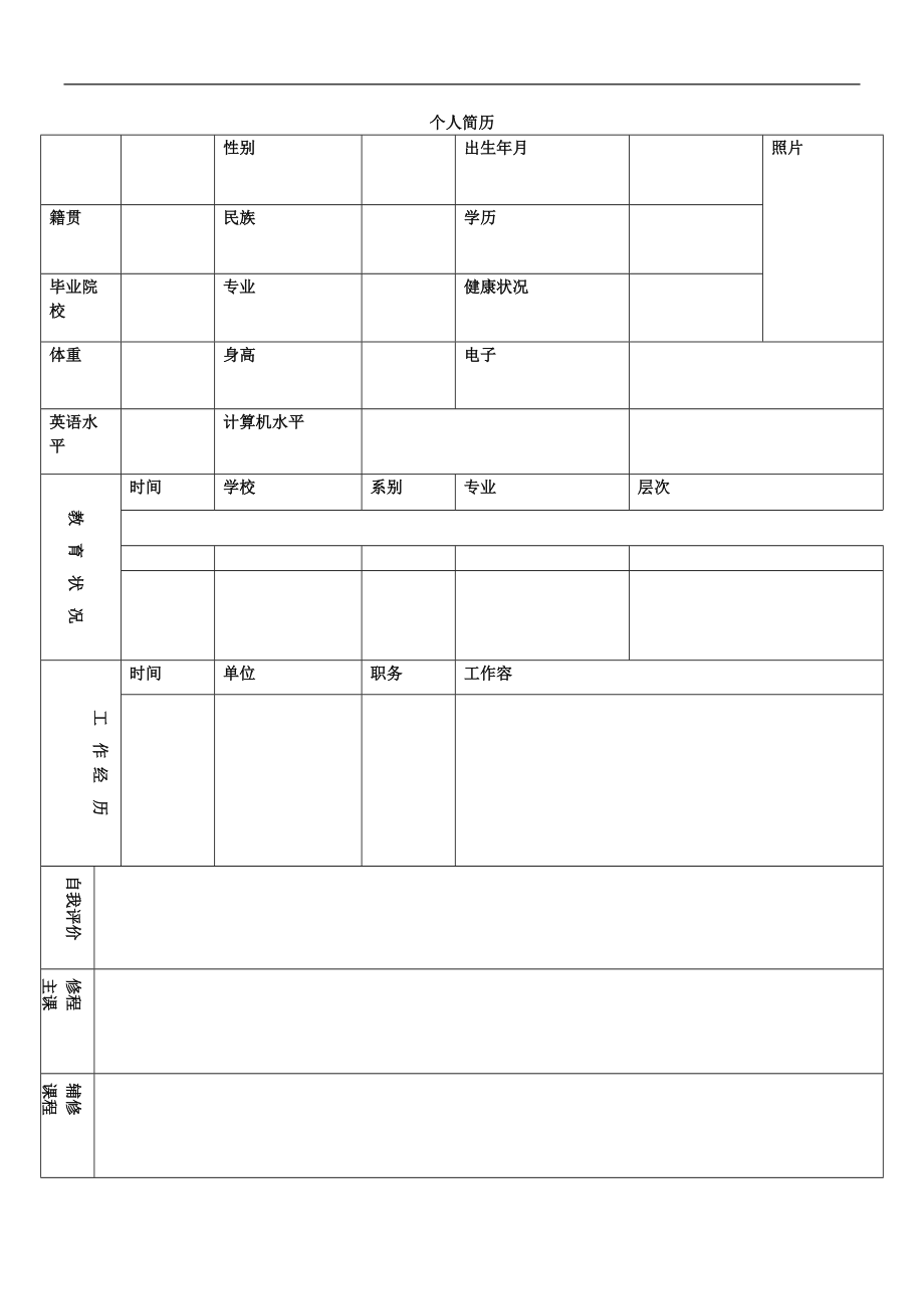 企业个人简历表格模板.doc_第3页