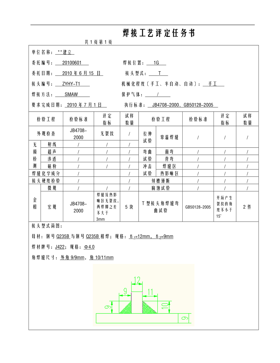 Q235B12-9mmT型接头焊接工艺设计评定.doc_第2页