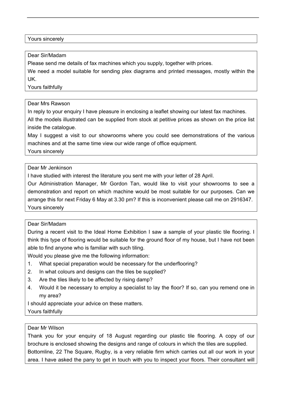 商务英语写作实用模板询问与回复篇.doc_第3页