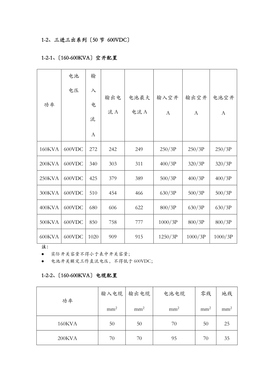 UPS电缆参数-配线规格表.doc_第1页