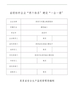 省级标杆企业两个体系建设一企一册.doc