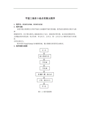 平面三角形3节点有限元程序.doc