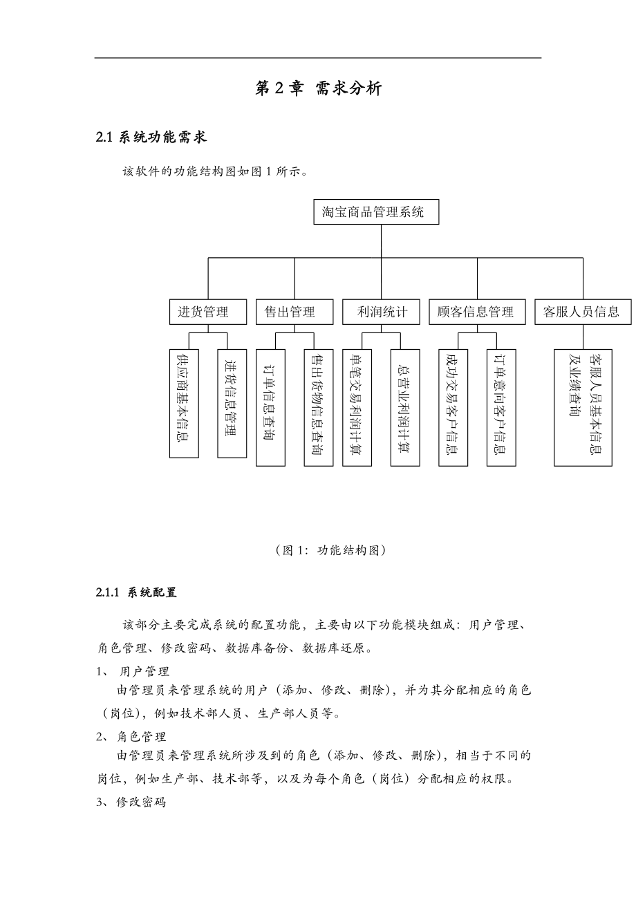 淘宝商品管理系统课程设计报告数据库SQL.doc_第3页