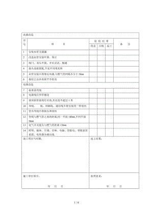 品诚装饰公司验收表格.doc