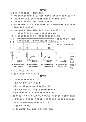 初三化学不定项选择题组.doc