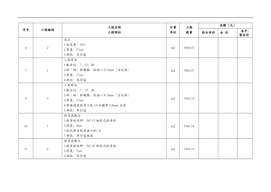 市政清单报价表.doc_第2页