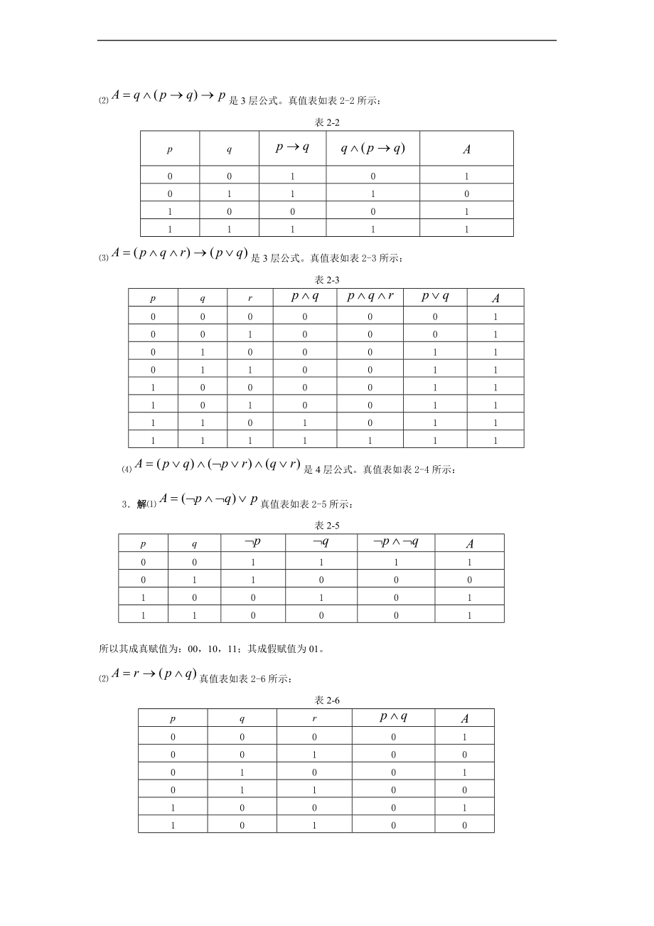 离散数学问题详解命题逻辑.doc_第2页