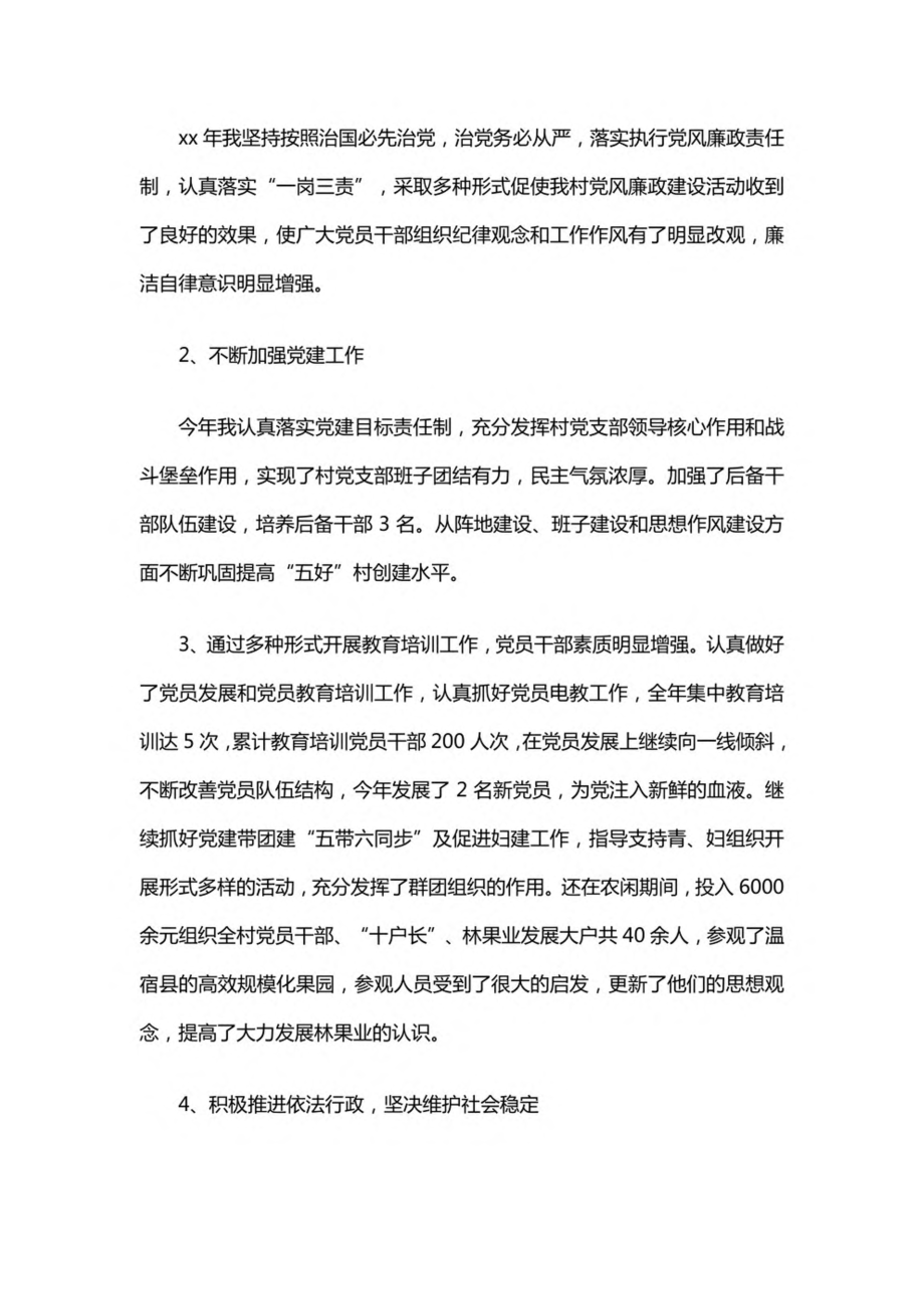 2022年村党支部书记下半年个人总结范文8篇.pdf_第3页