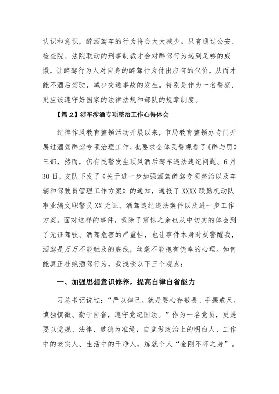 涉车涉酒专项整治工作心得体会11篇.pdf_第3页