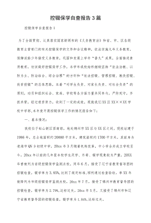 3篇控辍保学自查报告.docx