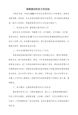 2022团委意识形态工作总结.docx