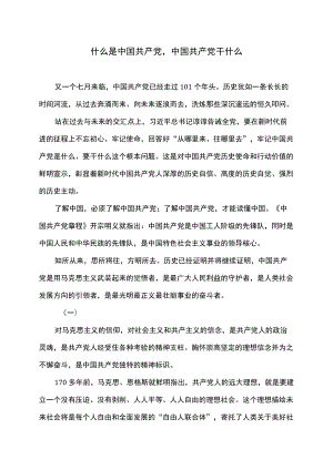 宣言：什么是中国共产党中国共产党干什么.docx