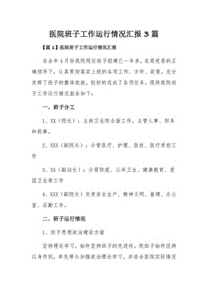 医院班子工作运行情况汇报3篇.pdf